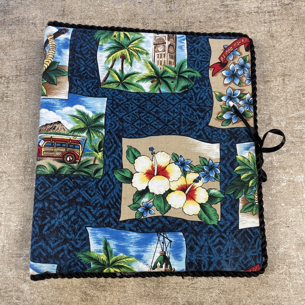 Beachy Fabric Photo Album Binder Hawaiian